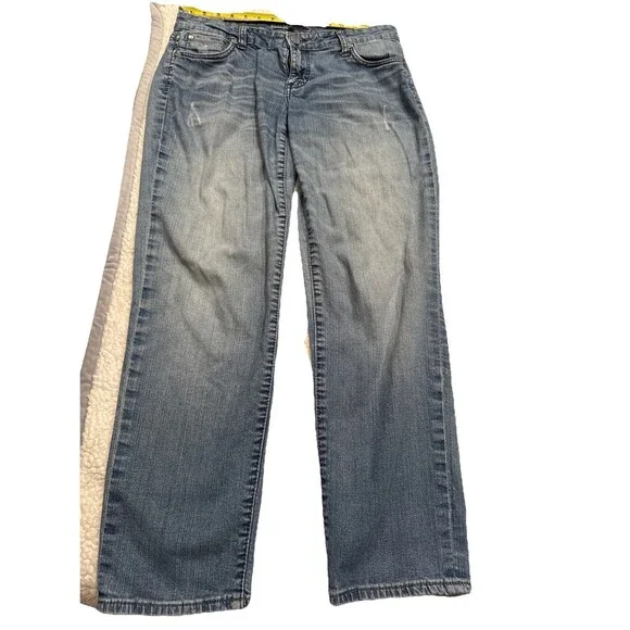 KUT from the Kloth Womens Jeans Size 6 Light Wash Denim Pants Distressed READ - Picture 5 of 11